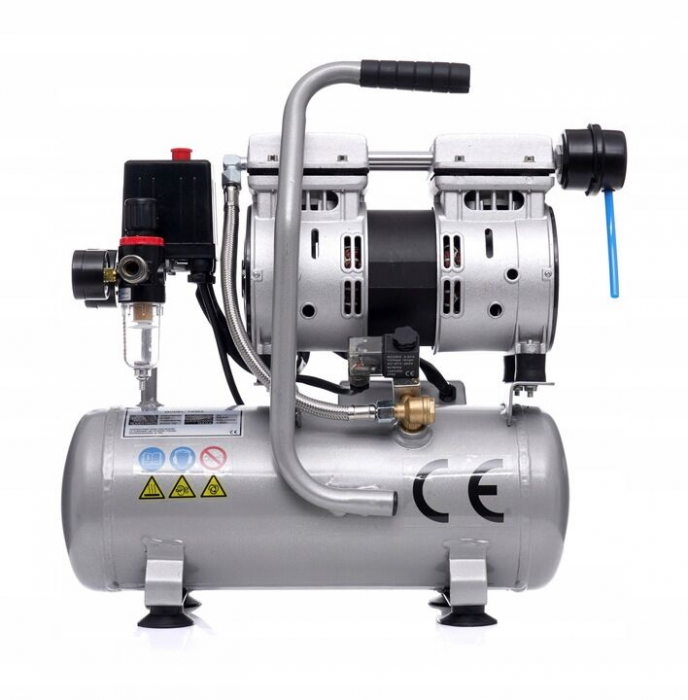 Compresor aer 6L fara ulei silentios 550W 150L min (TA302) [6]