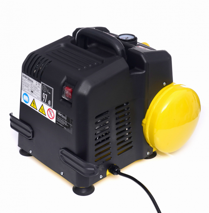 Compresor aer 6L fara ulei silentios portabil 1100W 180L/min (KD1415) [8]