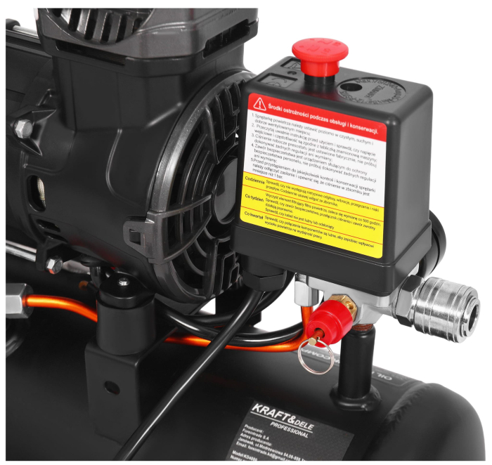 Compresor aer 9L fara ulei silentios 850W 165 Lmin (KD4080) [14]
