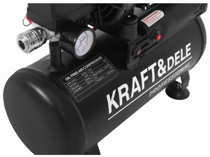 Compresor aer 9L fara ulei silentios 850W 165 Lmin (KD4080) [15]