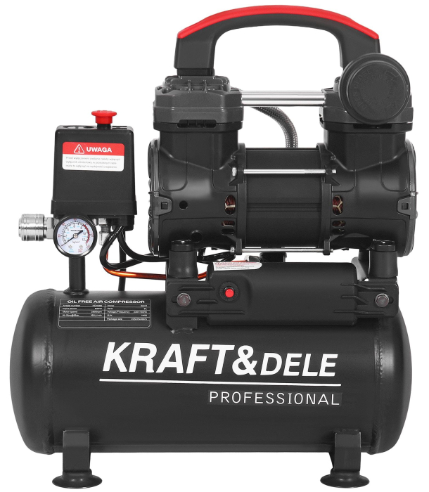 Compresor aer 9L fara ulei silentios 850W 165 Lmin (KD4080) [2]