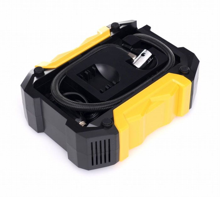 Compresor aer auto manometru digital DC 12V 140W 40 Lmin + adaptoare (KD1487) [8]