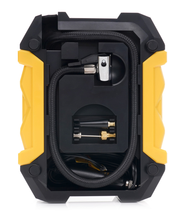 Compresor aer auto manometru digital DC 12V 140W 40 Lmin + adaptoare (KD1487) [3]