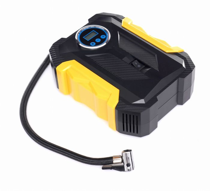 Compresor aer auto manometru digital DC 12V 140W 40 Lmin + adaptoare (KD1487) [5]