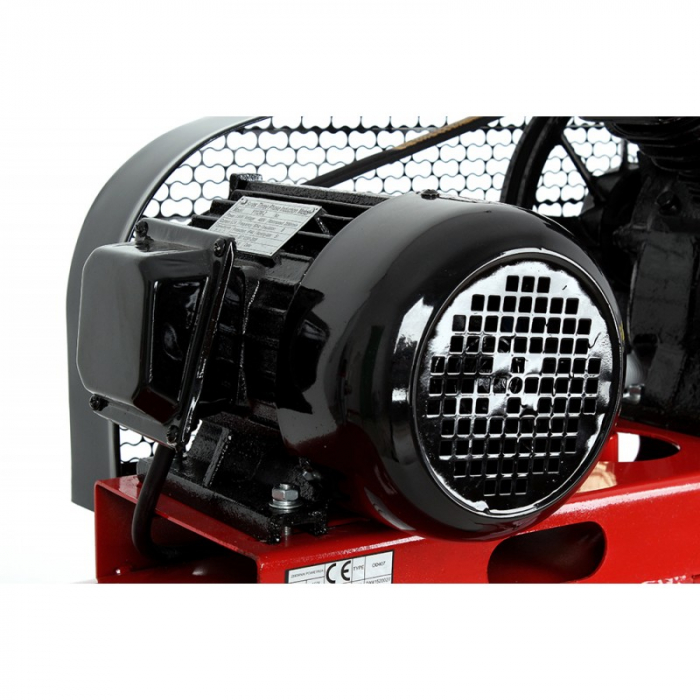 Compresor aer comprimat 100L 2 cilindri 480L min + regulator dezumidificator 230V monofazic (KD1472) [6]