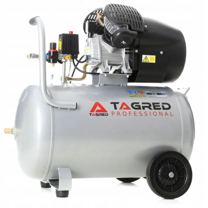 Compresor aer comprimat 100L 230V 3.5kw 530Lmin 8bar + kit scule (TA361+2X6093+TA0002+KD2100) [6]