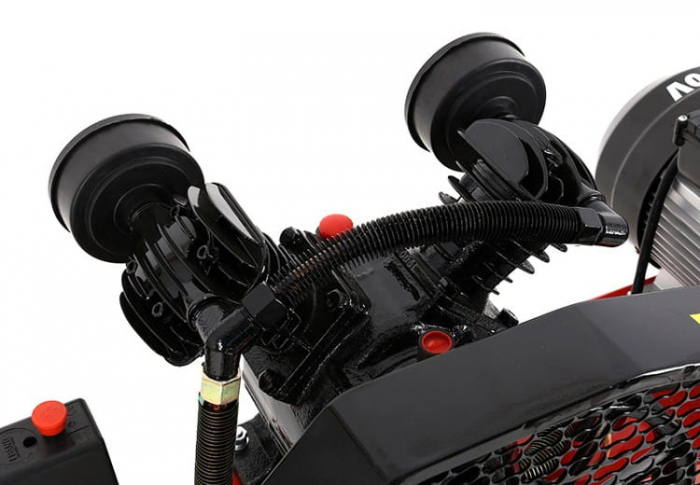Compresor aer comprimat 100L 230V 3.8CP 250L/min 8bar 2 pistoane (KD402) [9]
