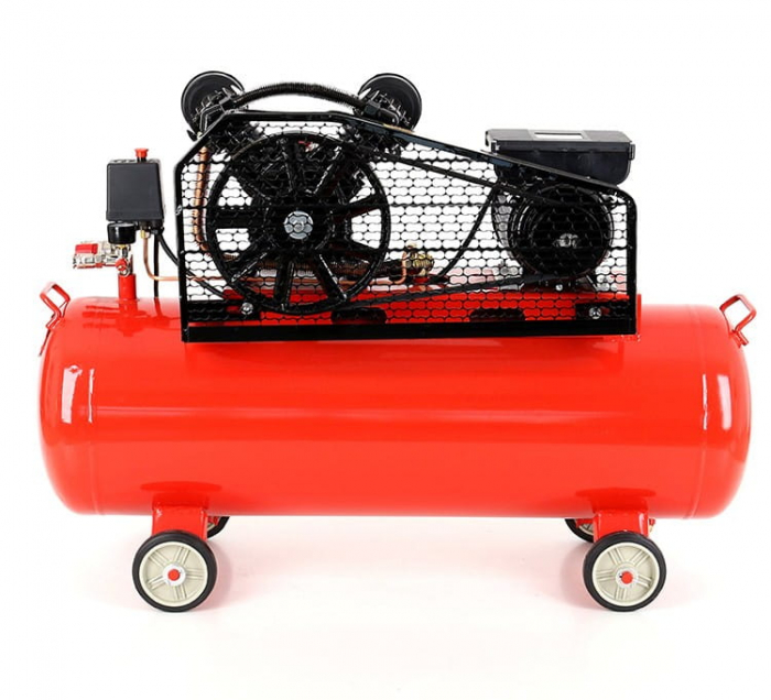 Compresor aer comprimat 100L 230V 3.8CP 250L/min 8bar 2 pistoane (KD402) [10]