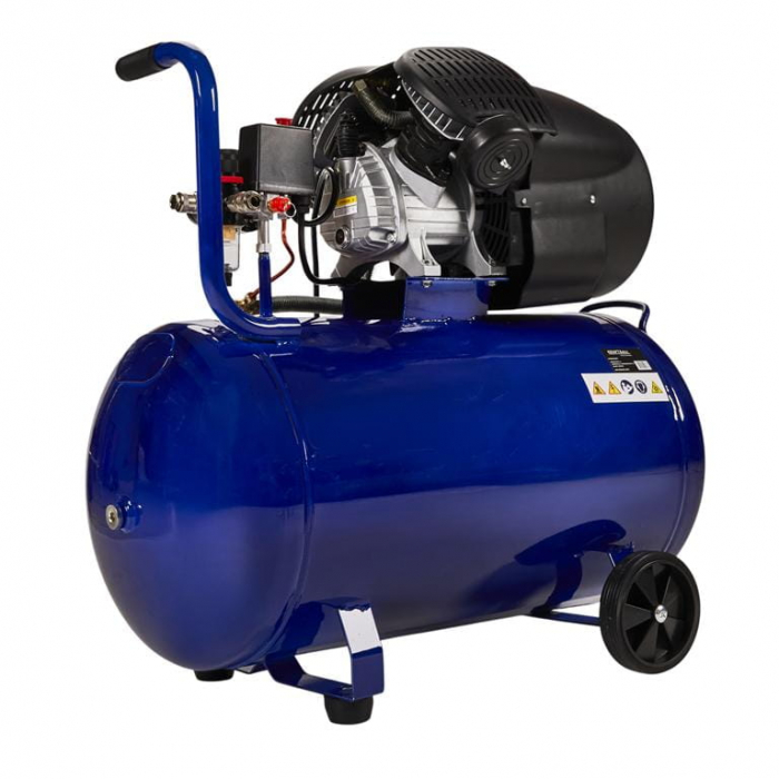 Compresor aer comprimat 100L 230V 530Lmin 8bar 2 pistoane (KD4065) [4]