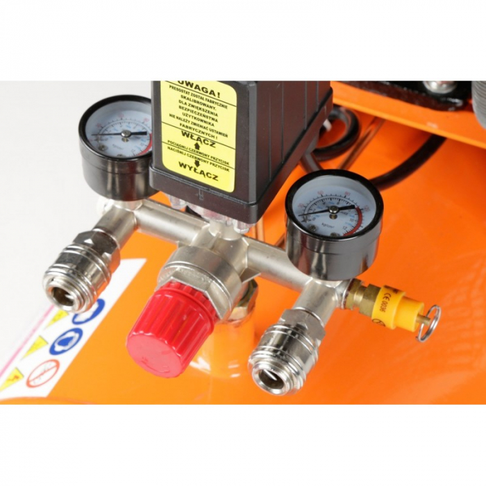 Compresor aer comprimat 100L 4.6CP 2 cilindri 480L min (LXC100-2-230V) [16]