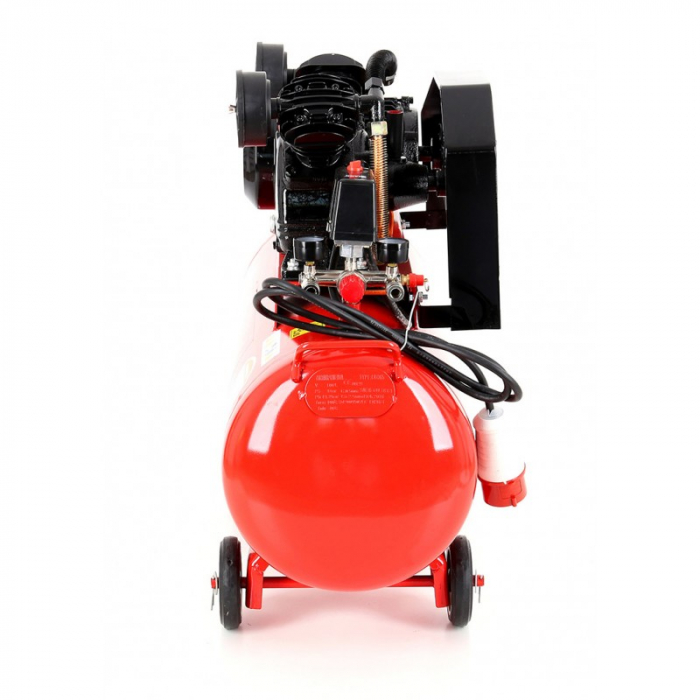 Compresor aer comprimat 100L 4.6CP 2 cilindri 580L min trifazic 380V (KD404) [16]