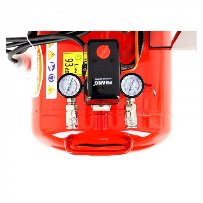 Compresor aer comprimat 100L 4.6CP 2 cilindri 580L min trifazic 380V (KD404) [9]