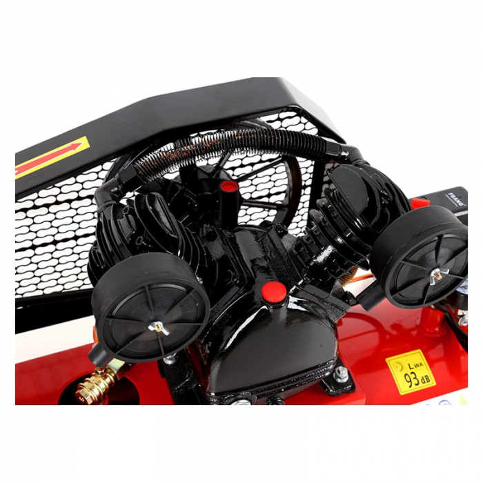Compresor aer comprimat 100L 4.6CP 2 cilindri 580L min trifazic 380V (KD404) [13]