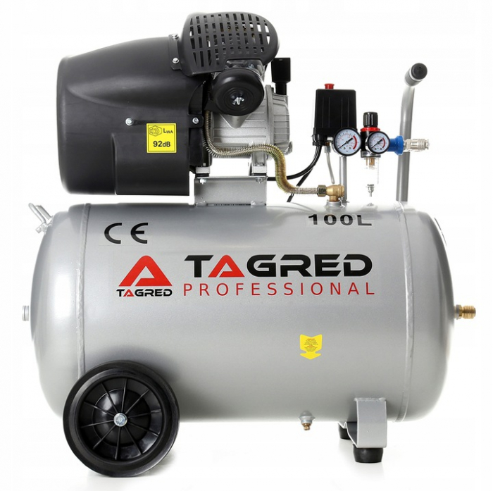 Compresor aer comprimat 100L 530L/min 8bar (TA361) [3]