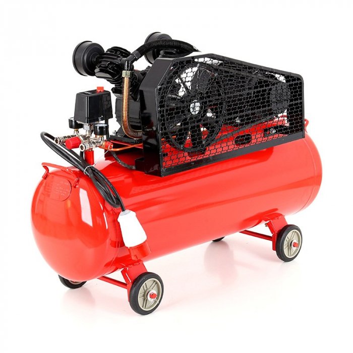 Compresor aer comprimat 150L 5.2CP 2 cilindri 640L min trifazic 380V (KD406) [3]