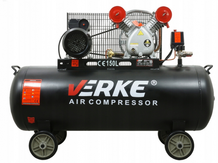 Compresor aer comprimat 150L 230V 3CP 250L min 2 cilindri (V81120) [3]