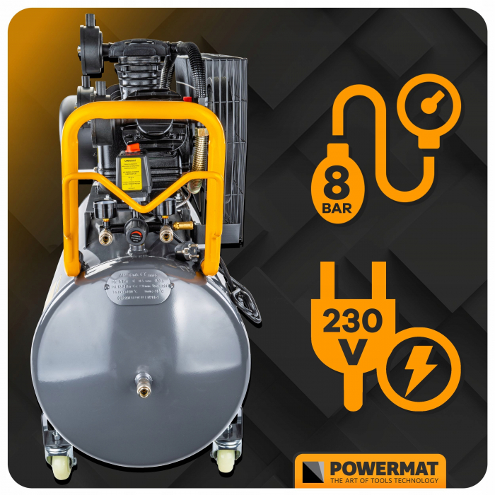 Compresor aer comprimat 150L 230V 650L min 3 cilindri PM1305 (PM-KO-150T-230V) [19]