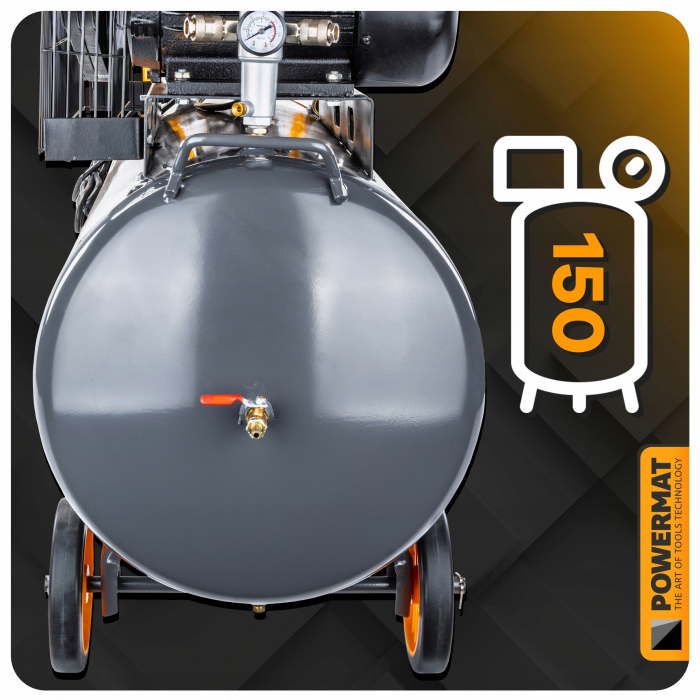 Compresor aer comprimat 150L 230V 650L min 3 cilindri PM1305 (PM-KO-150T-230V) [9]
