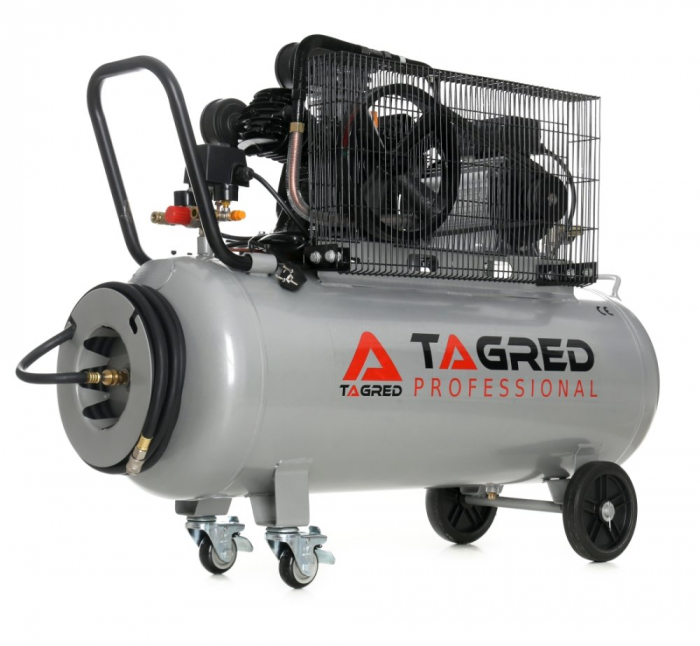 Compresor aer comprimat 150L 230V 5.6CP 650L min 3 cilindri + regulator dezumidificator (TA325B) [11]