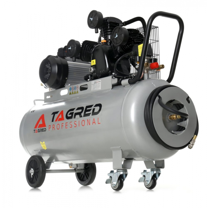 Compresor aer comprimat 150L 230V 5.6CP 650L min 3 cilindri + regulator dezumidificator (TA325B) [7]