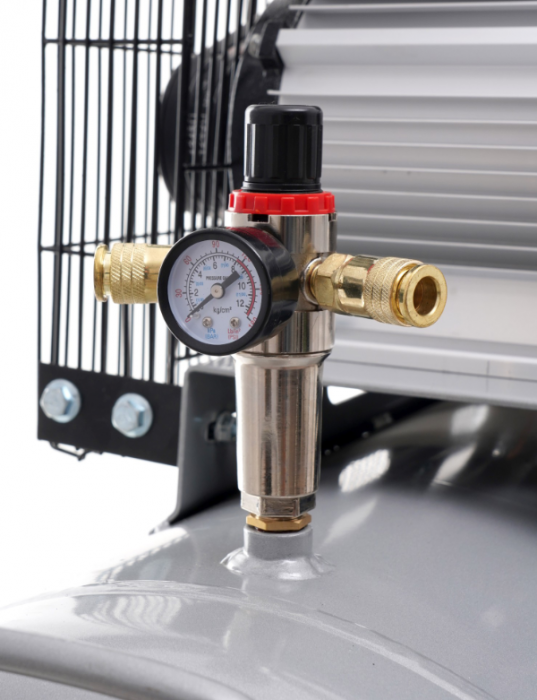 Compresor aer comprimat 200L 230V 5.6CP 650L min 3 cilindri + ulei + cupla rapida kit scule pneumatice+furtun 10m 20bar 10x17 (TA326B+KD2100+TA0002+2X6093+KD1465) [4]