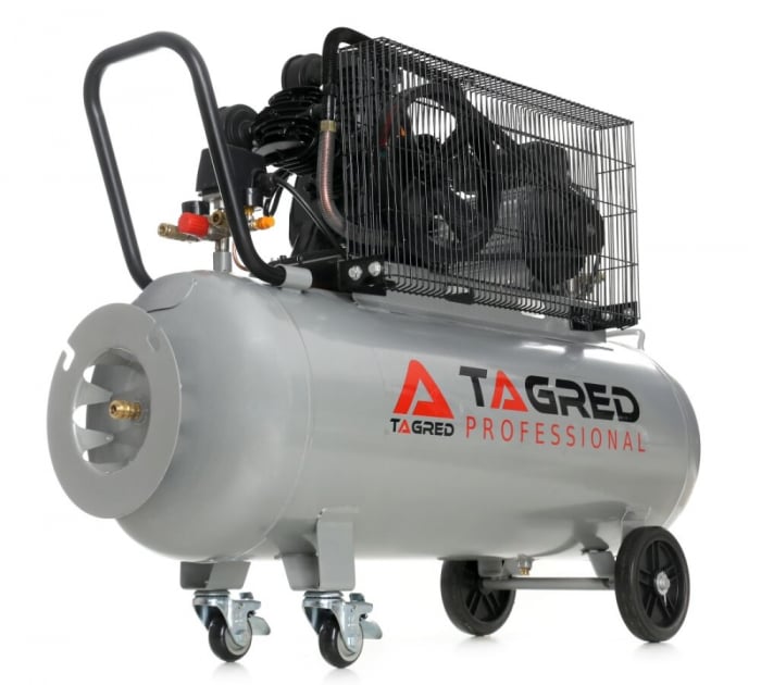 Compresor aer comprimat 200L 230V 5.6CP 650L min 3 cilindri + regulator dezumidificator (TA326B) [8]