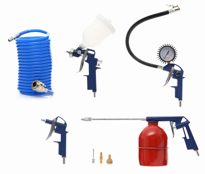 Compresor aer comprimat 24 litri 8 bar 2,8 KW + Kit 8 in 1 (KD400-K3) [32]