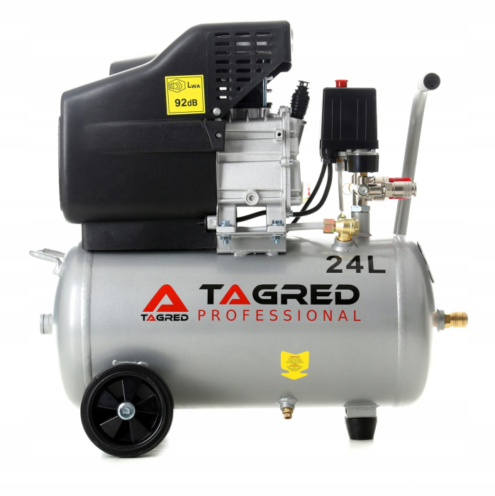 Compresor aer comprimat 25L 3.8CP 206L min 8bar + kit scule pneumatice (KD400+/TA300N+) [6]