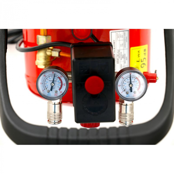 Compresor aer comprimat 25L 3.8CP 206L min 8bar + kit scule pneumatice (KD400+) [7]
