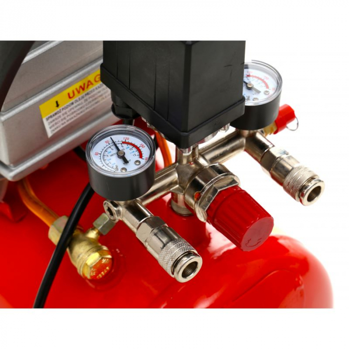 Compresor aer comprimat 25L 3.8CP 206L min 8bar + kit scule pneumatice (KD400+) [8]