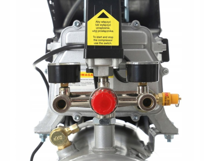 Compresor aer comprimat 25L 3.8CP 206L min 8bar + kit scule pneumatice (KD400+/TA300N+) [16]
