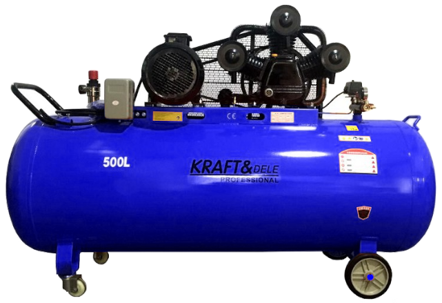 Compresor aer comprimat 500L trifazic trifazat 380V 400V 10.8kw 1960Lmin 8 bar 3 pistoane (KD4062) [1]