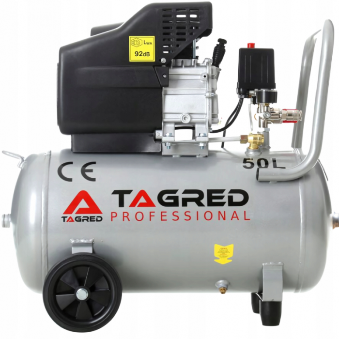 Compresor aer comprimat 50L 230V 2.8kw 300Lmin 8bar + ulei + cupla rapida (TA301N+2X6093+TA0002) [5]