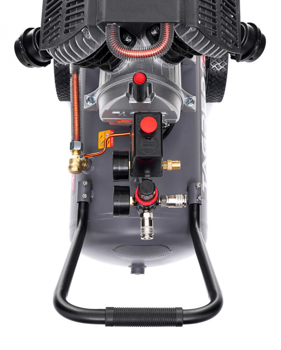 Compresor aer comprimat 50L 230V 3.5kw 480Lmin 10bar 2 pistoane (TA365) [5]