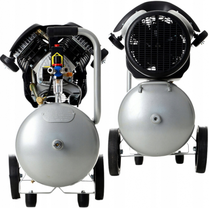 Compresor aer comprimat 50L 230V 3.5kw 530Lmin 8bar + ulei + cupla rapida (TA360+2X6093+TA0002) [7]