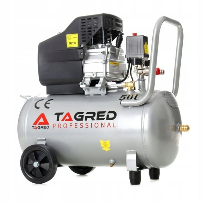 Compresor aer comprimat 50L 3.8CP 206L min 8bar + kit scule pneumatice (KD401/TA301N+) [4]