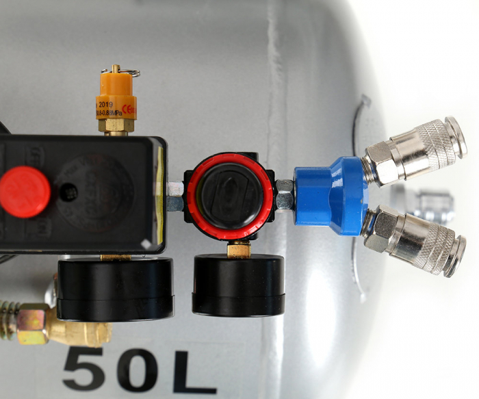 Compresor aer comprimat 50L 530L/min 2 pistoane 8bar + dezumidificator (TA360) [5]