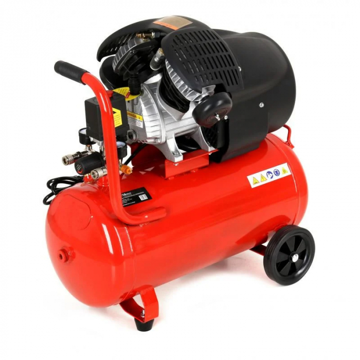 Resigilat-Compresor aer comprimat 50L 4CP 530L min 8bar (KD1484) [3]