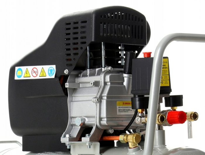 Compresor aer comprimat 50L litri 8 bar 300L min + kit scule pneumatice (TA301N+) [6]