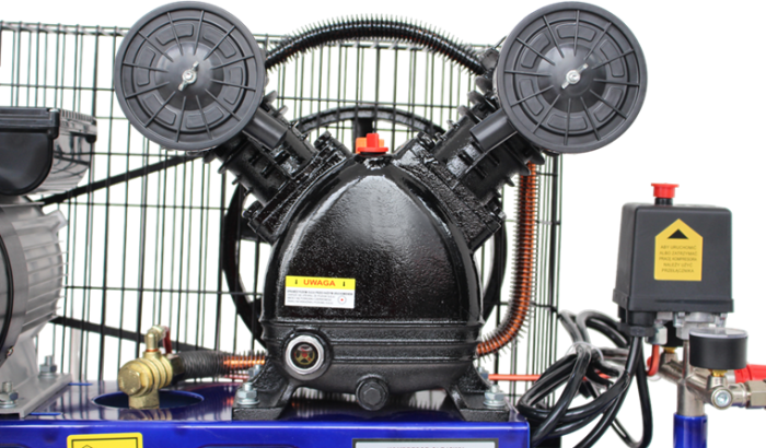 Compresor aer comprimat monofazic monofazat 100L 220V 230V 4.2CP 480L/min 8bar 2 pistoane (KD4054) [11]