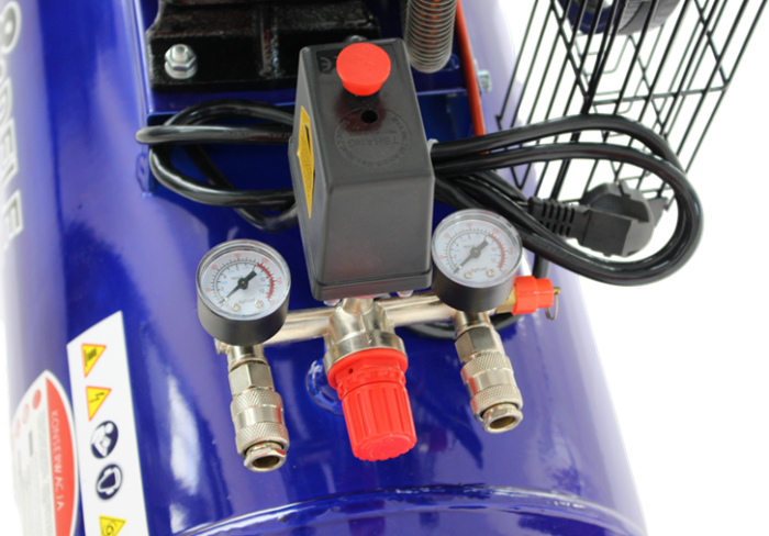 Compresor aer comprimat monofazic monofazat 100L 220V 230V 4.2CP 480L/min 8bar 2 pistoane (KD4054) [12]