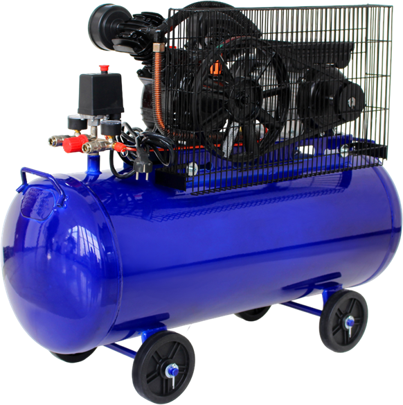 Compresor aer comprimat monofazic monofazat 100L 220V 230V 4.2CP 480L/min 8bar 2 pistoane (KD4054) [2]