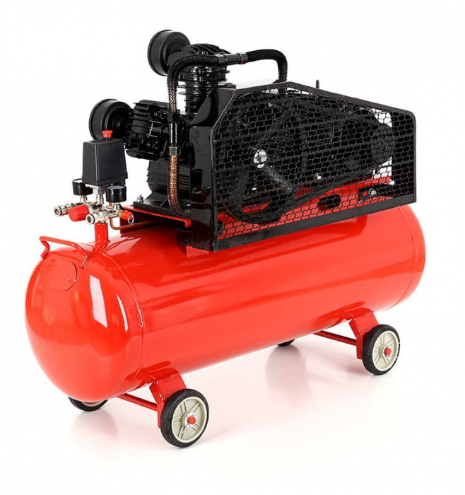 Compresor aer comprimat trifazic trifazat 100L 380V 5.6CP 650Lmin 8bar 3 pistoane(KD405) [5]