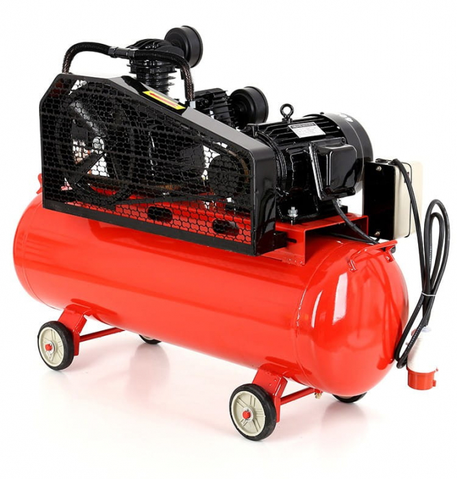 Compresor aer comprimat trifazic trifazat 100L 380V 5.6CP 650Lmin 8bar 3 pistoane(KD405) [3]
