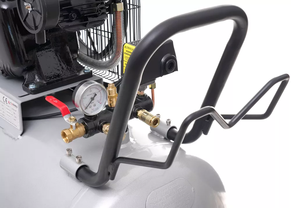 Compresor aer comprimat trifazic trifazat 200L 380V 5.6CP 650L/min 8bar 3 pistoane+regulator dezumidificator (TA309B) [3]