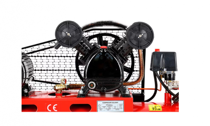 Compresor aer comprimat trifazic trifazat 270L 380V 7.5CP 820L/min 8bar 2 pistoane(KD409) [3]