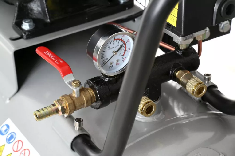 Compresor aer comprimat trifazic trifazat 300L 380V 12CP 1500L/min 8bar 3 pistoane+regulator dezumidificator (TA311B) [6]