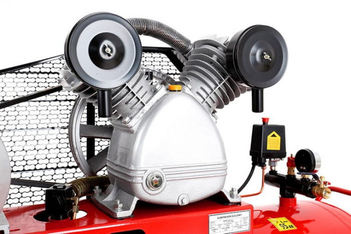 Compresor aer comprimat trifazic trifazat 300L 380V 7.5CP 820L/min 8bar 2 pistoane (KD1410) [13]