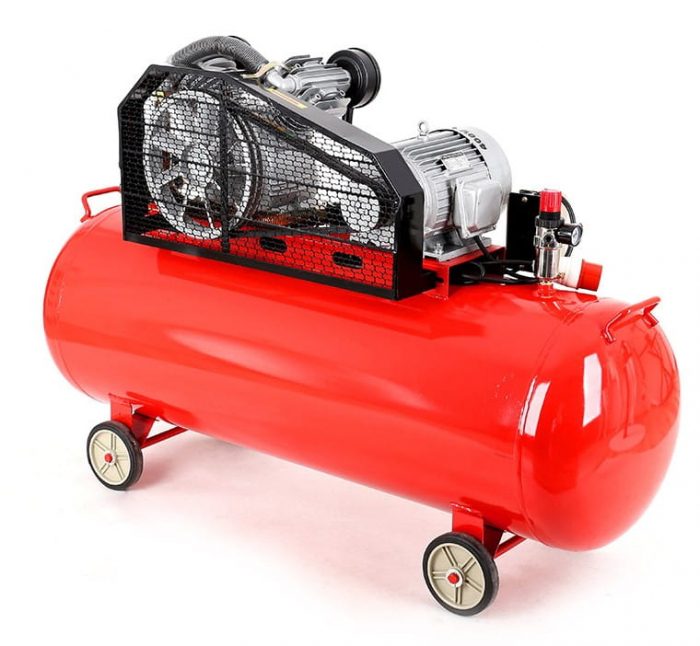 Compresor aer comprimat trifazic trifazat 300L 380V 7.5CP 820L/min 8bar 2 pistoane (KD1410) [5]