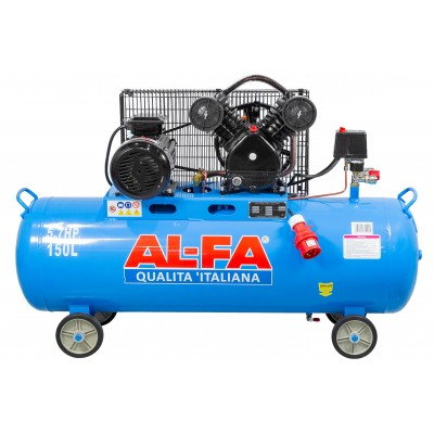 Compresor aer cu ulei 150L  motor 4,3 kW 2 pistoane 740 l/min 2850 rpm 8 bar (ALC-150-2) [6]